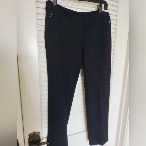 Alfani Women's Dress Pants Black Size 8 With Modified Hem (Hemmed 1.5") - Picture 1 of 5